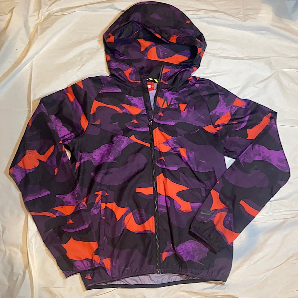 Nike multi color track jacket size small
